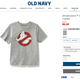 The shirt sold in Old Navy’s Toddler Boys section.